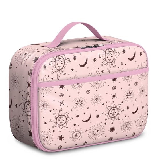 Golden Celestial Lunch Bag - Insulated Reusable Container with Spacious Capacity & Portable Handle for School