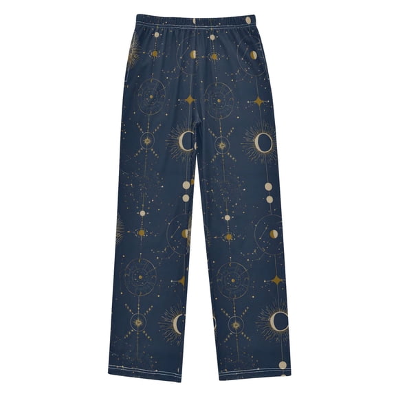 Golden Celestial Map Pajama Pants Soft Lightweight Lounge Pants Bottoms Sleep Pants Warm Comfy