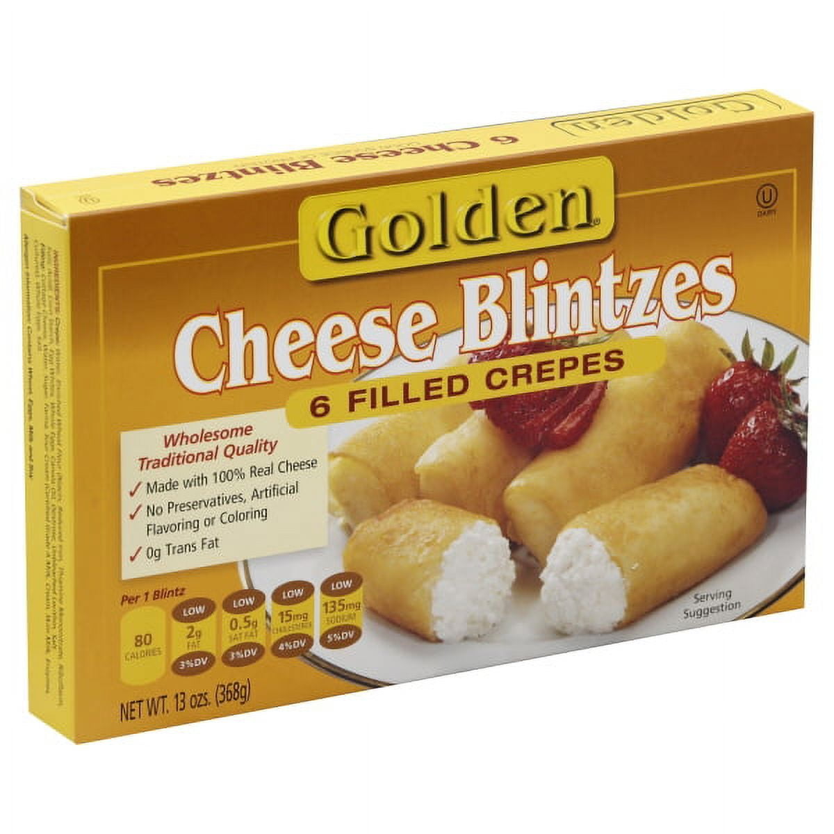 Golden Cheese Blintz 13 Oz 6 Ct
