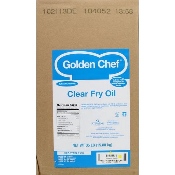 Stratas Foods Cooking Soybean Salad Shortening Fry Clear Liquid Oil, 35 ...