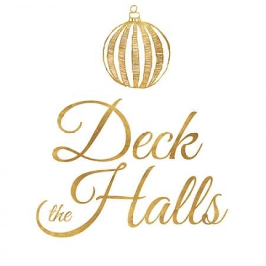 Golden Christmas IV Canvas Art - SD Graphics Studio (24 x 24)