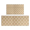 thumbnail image 1 of Golden Christmas Pattern Kitchen Rugs Sets Of 2,Anti Fatigue Kitchen Mat Rugs Non Slip Washable,Decorative Kitchen Floor Mats for Kitchen,Sink,Laundry,17"x30"+17"x47", 1 of 7