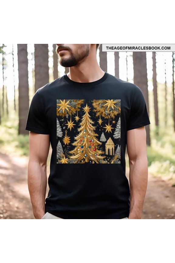 Golden Christmas Tree Essential T-shirt