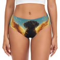 thumbnail image 1 of Golden Cloud Winged Dog Womens Briefs Underwear, No Show Seamless Underwear for Women, Soft Stretch Women's Panties, Classic Hipster Panties Bikini Underwear Briefs for Ladies, 1 of 6