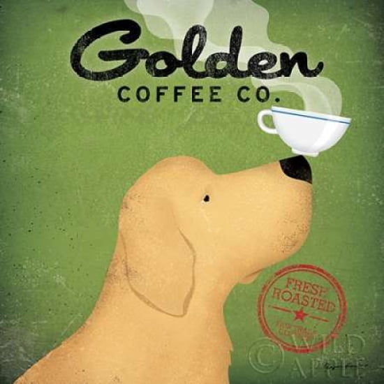 Golden Coffee Co Canvas Art - Ryan Fowler (24 x 24)