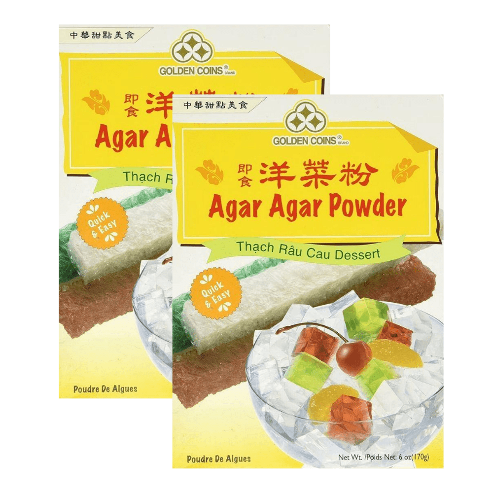 Golden Coins Brand Agar Agar Powder 6 Oz (170 g) - 2 Pack - Walmart.com