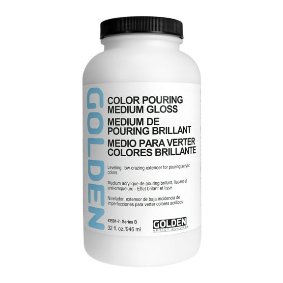 Golden Color Pouring Medium - Gloss, 32 oz
