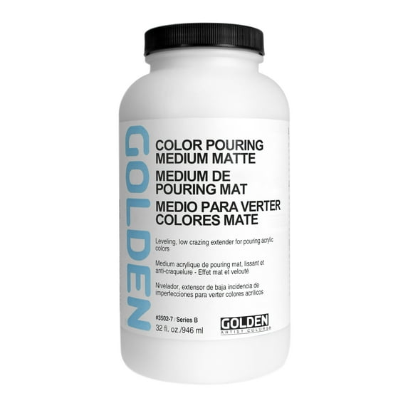 Golden Color Pouring Medium, Matte, 32 oz.