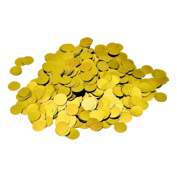 Golden Confetti Metallic Foil Round Scatter Confetti for Balloon Wedding Birthday Party,50g/1.8oz