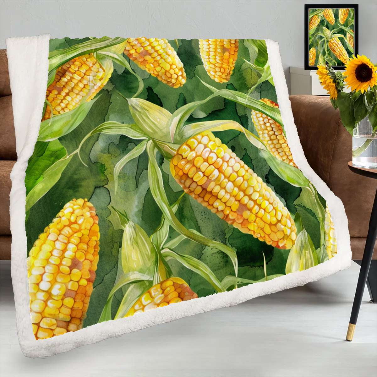 Pattern Print Corn Blanket