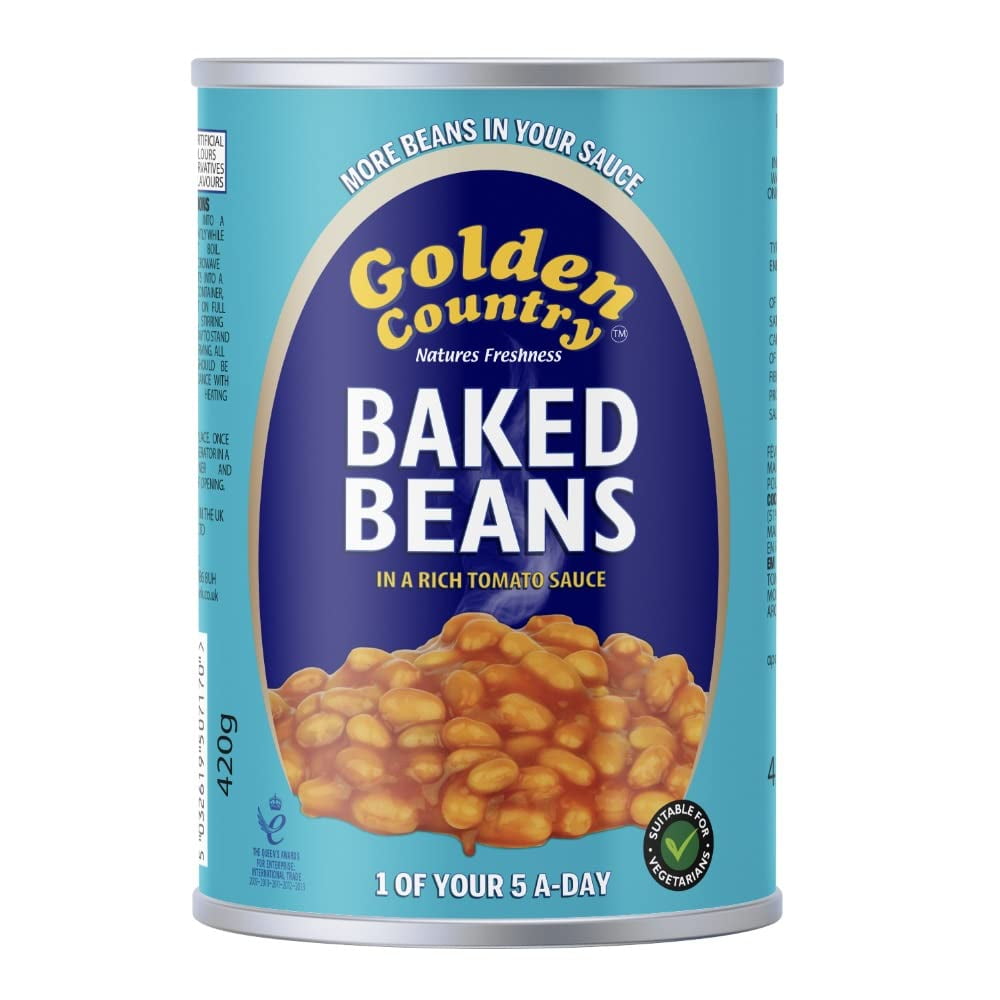 Golden Country Baked Beans With Tomato Sauce 420g (Pack of 6)