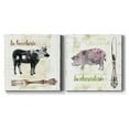 thumbnail image 1 of Golden Cuisine Cow - Premium Gallery Wrapped Canvas - Ready to Hang Set of 2 - 24 x 24 Each, 1 of 1