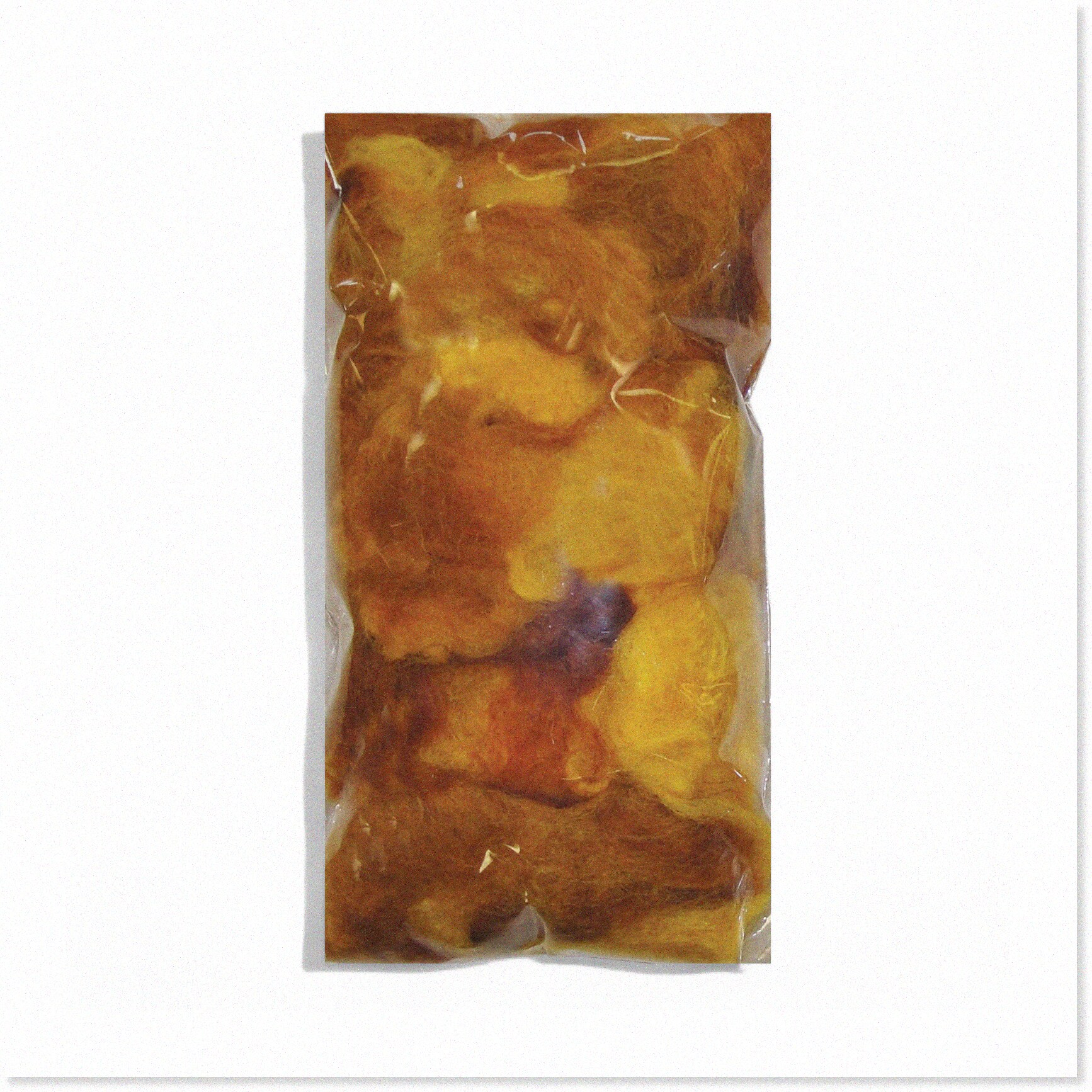 Golden Curls Vibrant Variegated Wool Roving for Creative Crafts