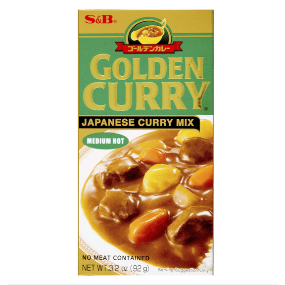 Golden Curry Japanese curry Mix, Medium Hot, 3.2 oz