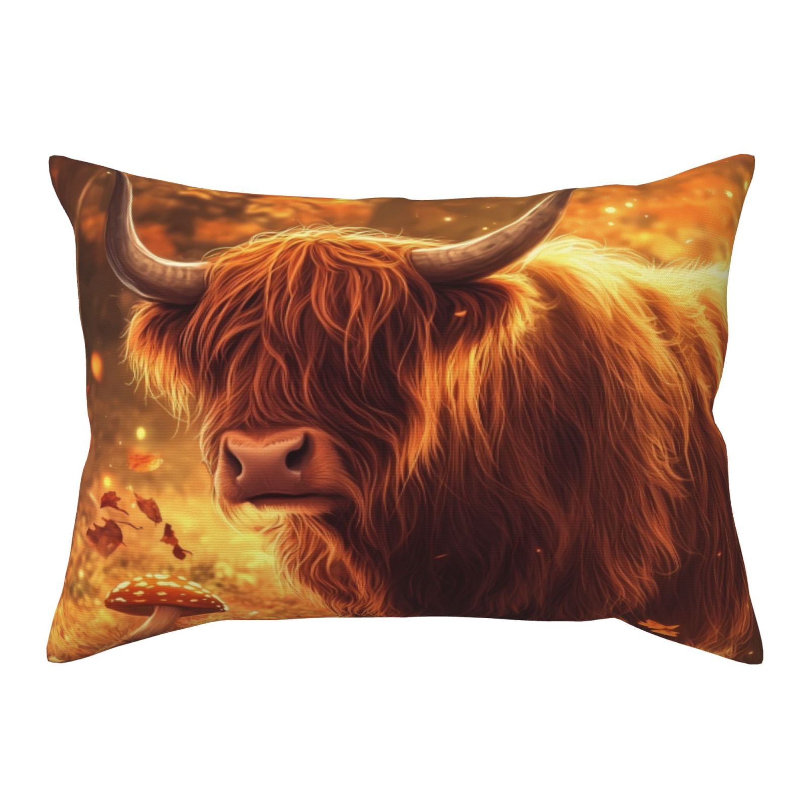 Golden Cute Cow Serenity Super Soft Pillow Case 20x26, Breathable