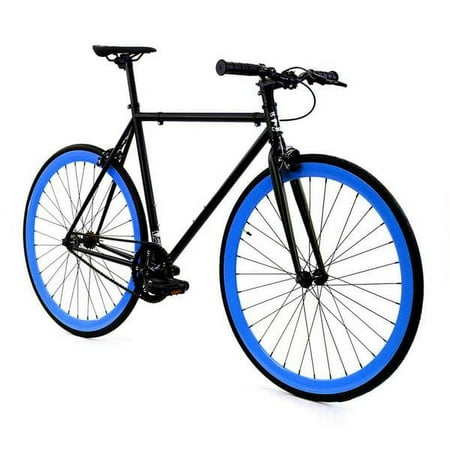 Golden Cycles Adults 700c Fixed-Gear Bikes, Blue