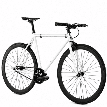Golden Cycles Single Speed Fixie Bike – Lightweight Steel Frame, Flip-Flop Hub, 700c Wheels, Multiple Sizes & Deep V Rims (Shocker, 52)