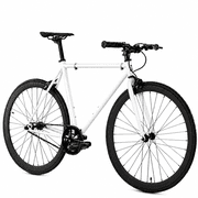 Golden Cycles Single Speed Fixie Bike   Lightweight Steel Frame, Flip-Flop Hub, 700c Wheels, Multiple Sizes & Deep V Rims Shocker, 52