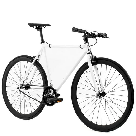 Golden Cycles Single Speed Fixie Bike – Lightweight Steel Frame, Flip-Flop Hub, 700c Wheels, Multiple Sizes & Deep V Rims (Shocker, 48)