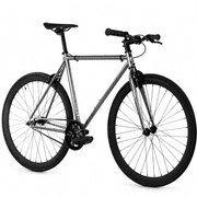 Golden Cycles Single Speed Fixie Bike – Lightweight Steel Frame, Flip-Flop Hub, 700c Wheels, Multiple Sizes & Deep V Rims (Asphalt, 45)