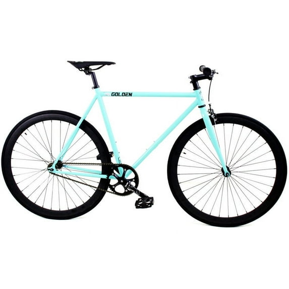 Golden Cycles Unisex 59'' Striker Fixed Gear Bike, Celestial/Black