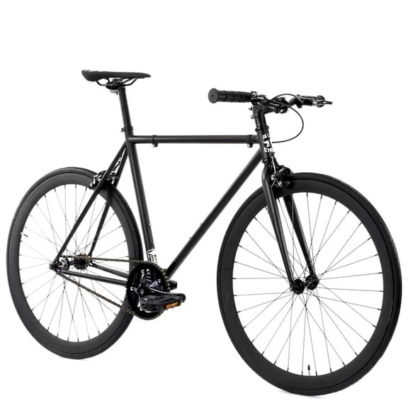 Golden Cycles Single Speed Fixie Bike – Lightweight Steel Frame, Flip-Flop Hub, 700c Wheels, Multiple Sizes & Deep V Rims (Vader, 45)