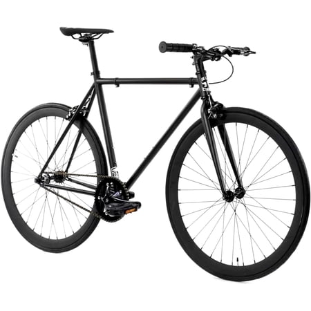 Golden Cycles Single Speed Fixie Bike – Lightweight Steel Frame, Flip-Flop Hub, 700c Wheels, Multiple Sizes & Deep V Rims (Vader, 59)
