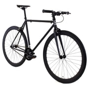 Golden Cycles Single Speed Fixie Bike   Lightweight Steel Frame, Flip-Flop Hub, 700c Wheels, Multiple Sizes & Deep V Rims Vader, 63