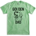 thumbnail image 1 of Golden Dad T-shirt, Unisex Men's Shirt, Golden Retriever Owner, Best Dog Dad Gift, Heather Apple Green, 3X-Large, 1 of 6