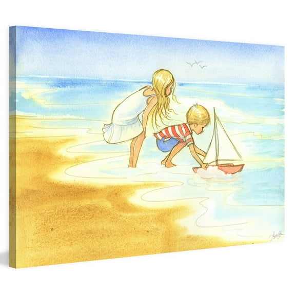 "Golden Day" Painting Print on Wrapped Canvas