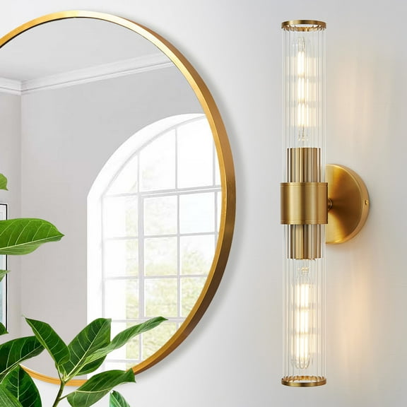 Golden Decorative Lamp E26 Wall Sconce For Indoor Use