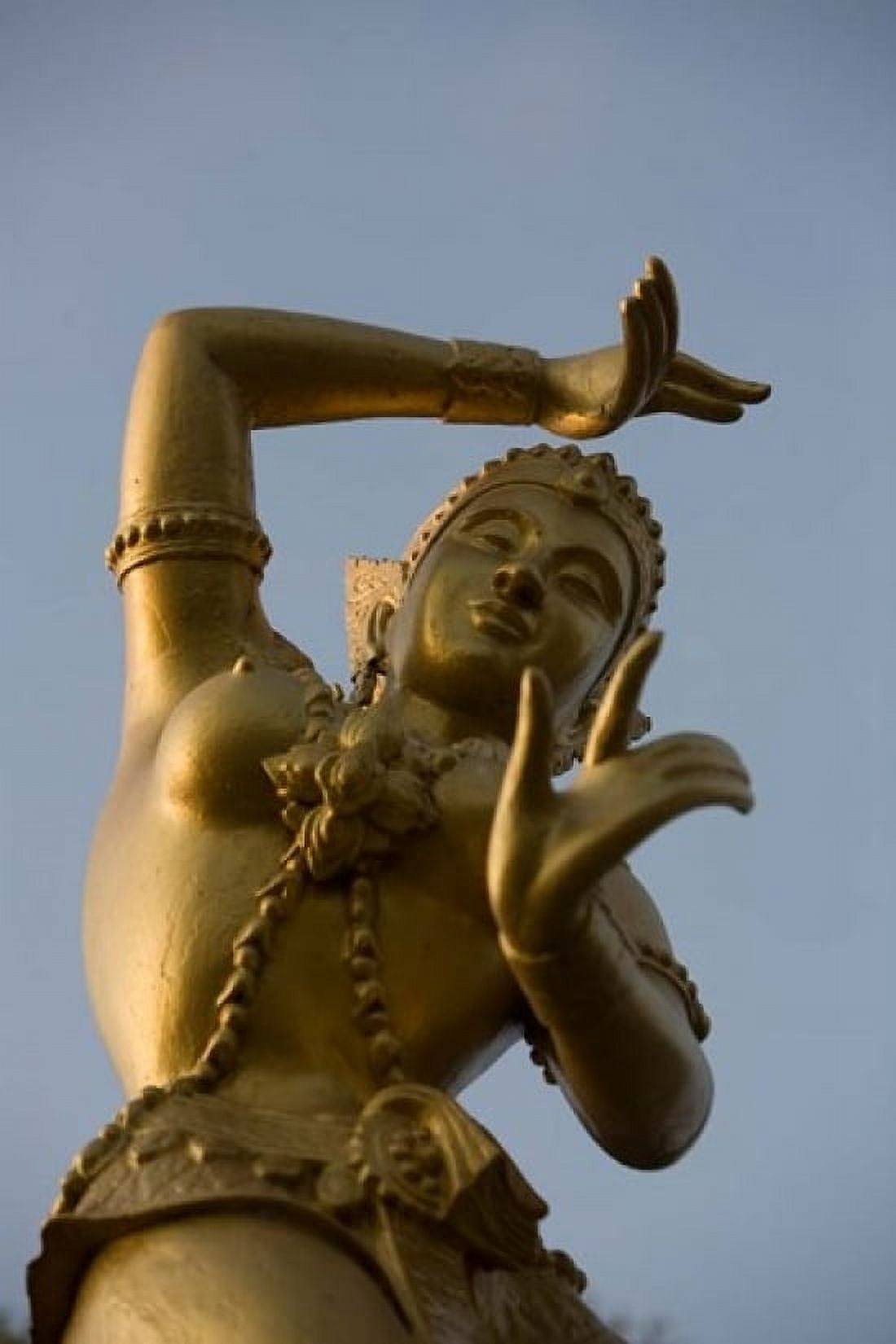 Golden Deity Sculpture Thailand Canvas Art - Russell Young DanitaDelimont (24 x 36)