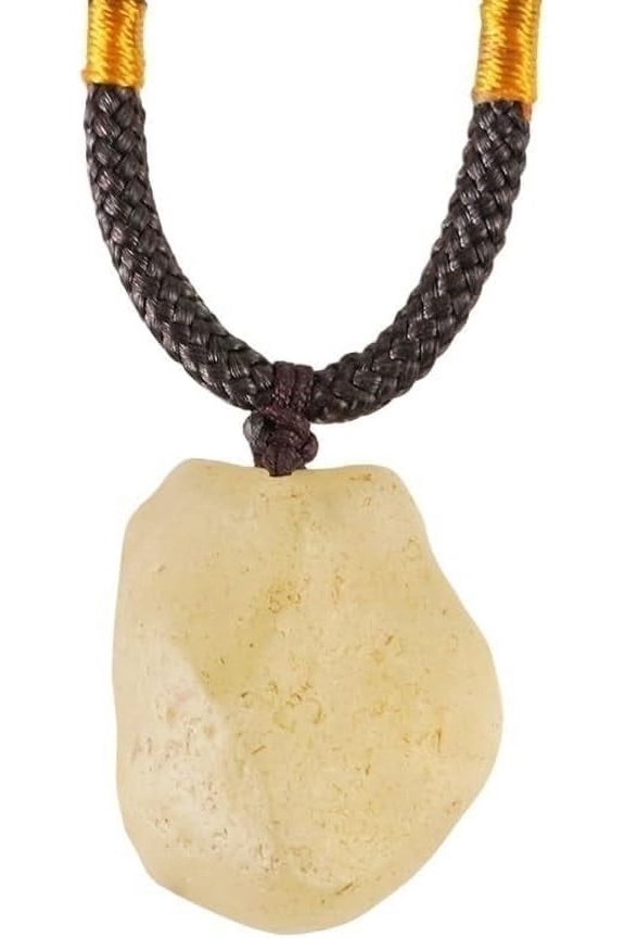 Desert Glass ET Necklace,Raw Libyan Desert Glass Necklace,Irregular Shape