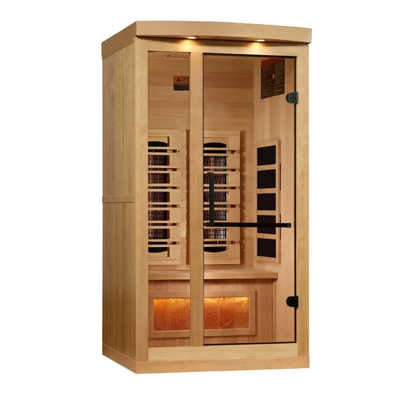 Golden Design Saunas 1-2-Person Full Spectrum PureTech Near Zero EMF FAR Infrared Sauna