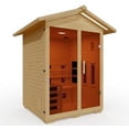 thumbnail image 1 of Golden Designs "Carinthia" 3 Person Hybrid Outdoor Steam Sauna - Canadian Hemlock, 1 of 1