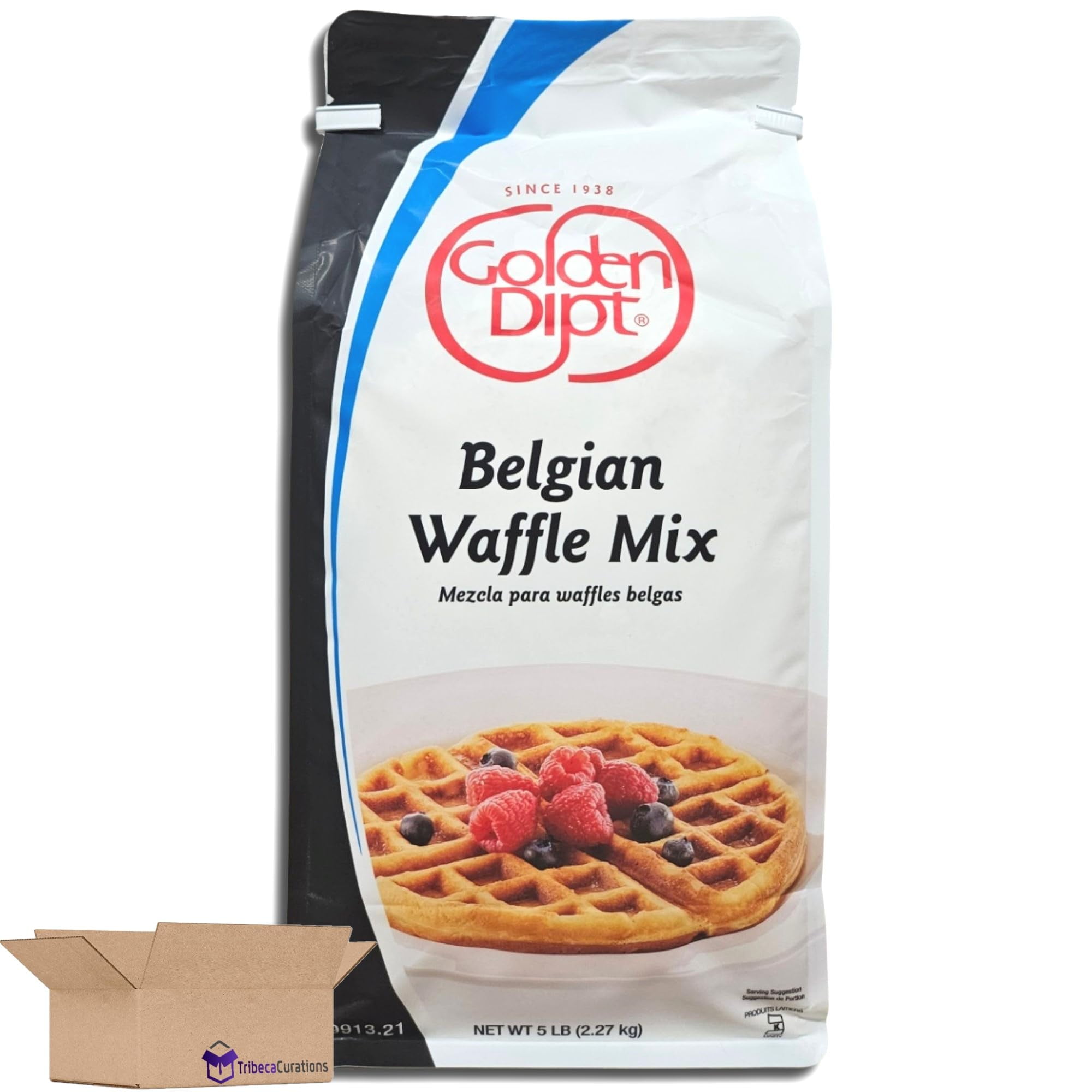 Golden Dip Belgian Waffle Mix | 5 Pound Bulk Bag