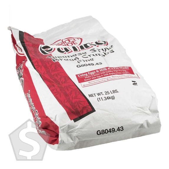 Golden Dipt 25 lb. Japanese-Style Fine Panko Bread Crumbs