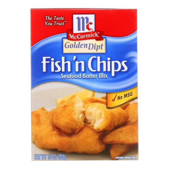 Golden Dipt Fish & Chips Batter Mix 10 oz (Pack Of 8)