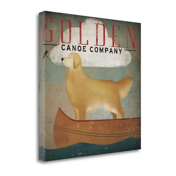 Golden Dog Canoe Co By Ryan Fowler, 24" x 24" Fine Art Giclee Print on Gallery Wrap Canvas, Ready to Hang