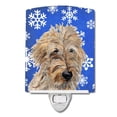 thumbnail image 1 of Golden Doodle 2 Winter Snowflakes Ceramic Night Light, 1 of 1