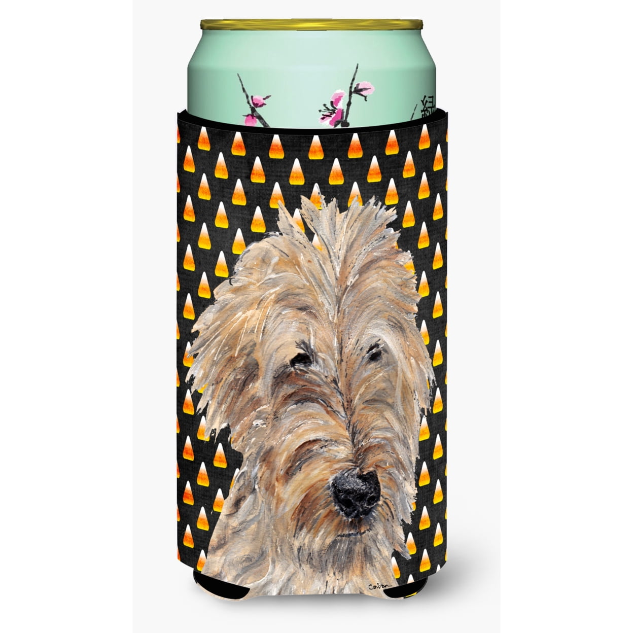 Golden Doodle Candy Corn Halloween Tall Boy Hugger