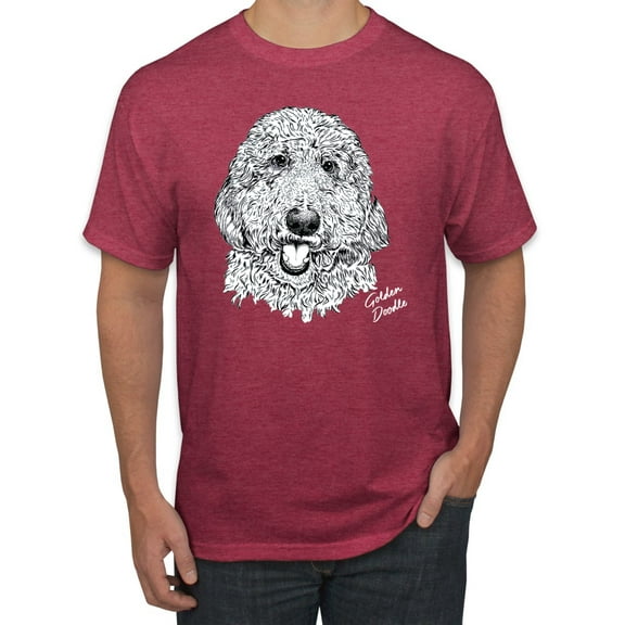 Golden Doodle Dog Lover Pet Owner Animal Lover Graphic T-Shirt, Vintage Heather Red, X-Large