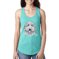thumbnail image 1 of Golden Doodle Dog Lover Pet Owner Animal Lover Ladies Racerback Tank Top, 1 of 1