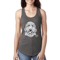 thumbnail image 1 of Golden Doodle Dog Lover Pet Owner Animal Lover Ladies Racerback Tank Top, 1 of 1
