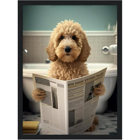 Golden Doodle Puppy Dog Wall Art,Single Unframed Poster,Cute Dog Art, Funny Dog Art, Golden Doodle Lover, Golden Doodle Pictures, Funny Dog Decor, Golden Doodle Decor