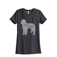 thumbnail image 1 of Golden Doodle Silhouette Women's Fashion Relaxed T-Shirt Tee Charcoal Grey 2X-Large, 1 of 3