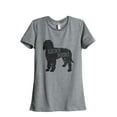 thumbnail image 1 of Golden Doodle Silhouette Women's Fashion Relaxed T-Shirt Tee Heather Grey Large, 1 of 3