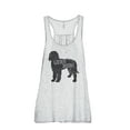 thumbnail image 1 of Golden Doodle Silhouette Women's Fashion Sleeveless Flowy Racerback Workout Yoga Tank Top Sport Grey Small, 1 of 3