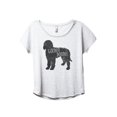 thumbnail image 1 of Golden Doodle Silhouette Women's Fashion Slouchy Dolman T-Shirt Tee Heather White Medium, 1 of 3