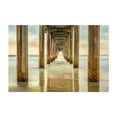 thumbnail image 1 of Golden Doorway - San Diego California Photography Beach Ocean Coastal Architecture Bridge Boardwalk Minimalist Unframed Wall Art Print 32 x 48 inches, 1 of 7